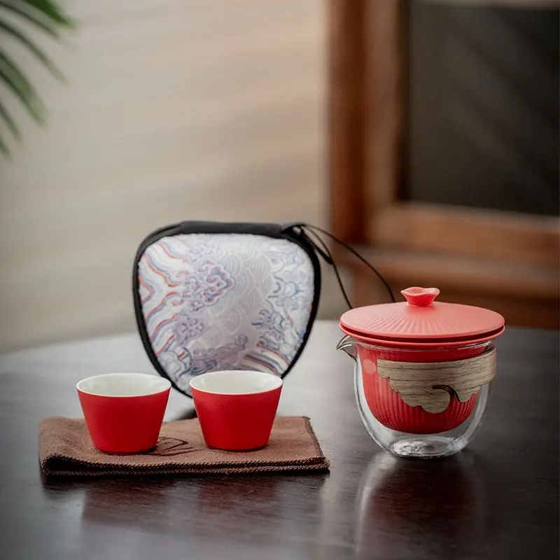 

Дорожные чайные сервизы, чашки для быстрых гостей на открытом воздухе, модные маленькие наборы, портативные пакеты для деловых поездок и путешествий, небольшая упаковка