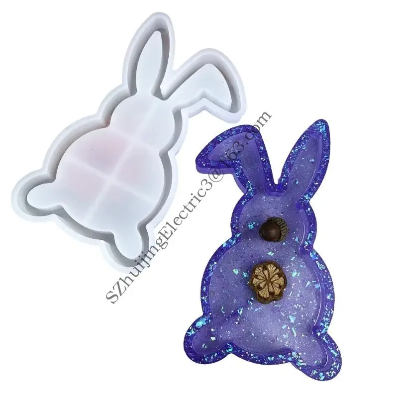

Flexible Silicone Container Mold For Making Rabbit Shaped Trays And Organizers
