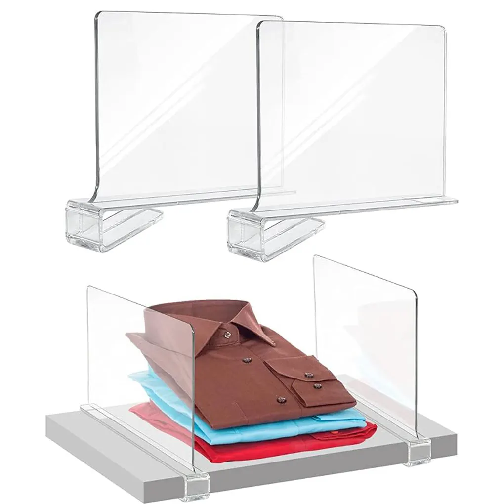 2 2pcs set Save Space With Closet Shelf Dividers Effortlessly Maximize Storage Capacity Strong