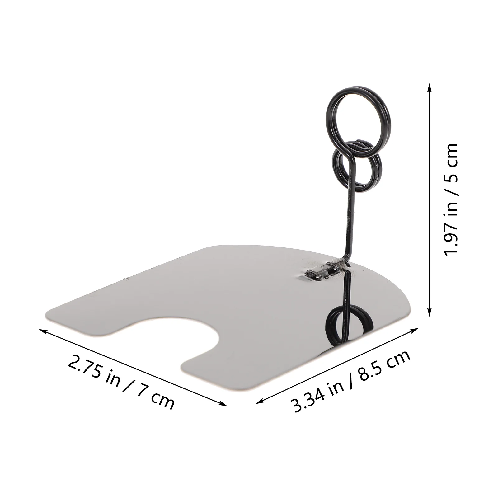 

5 Pcs Price Tag Clip Stainless Steel Card Holders for Desk Table Photo Display St Sign Rack Menu Place Paper Holder