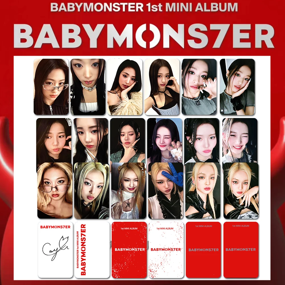 Kpop Photocards BABYMONSTER Album SHEESH Ahyeon HARAM RORA ASA PHARITA CHIQUITA LOMO Card BABYMONS7ER Kpop Accessories Merchs