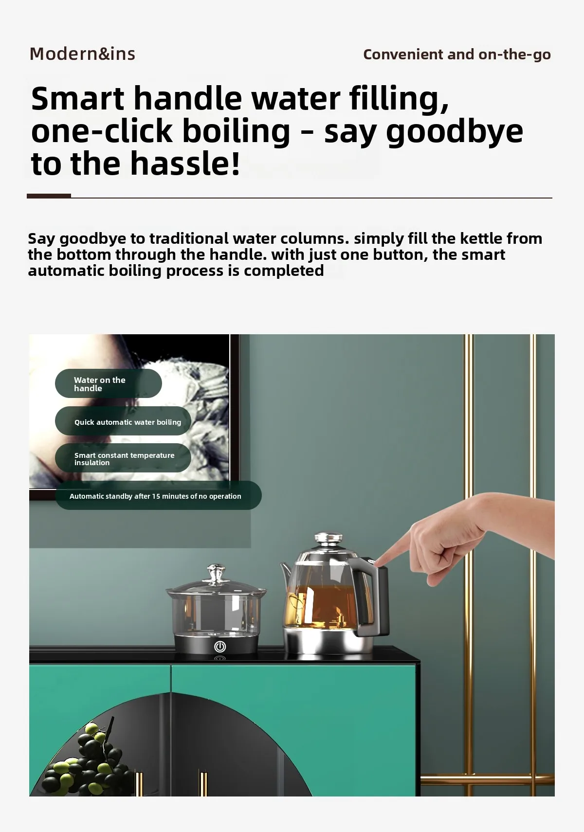 Tea Bar Machine Sideboard Integrated Small Apartment Living Room Water Dispenser Storage Tea Cabinet