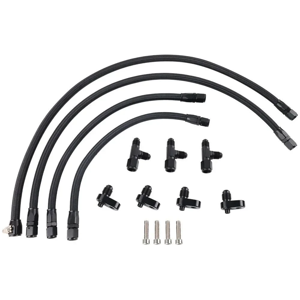 AN4 محول محرك البخار تنفيس خرطوم خط عدة الفولاذ المقاوم للصدأ مضفر خط خرطوم ل LS LSX LS1 LS2 LS6 LM7 شيفروليه بونتياك جي إم سي