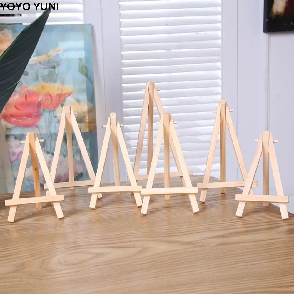 Holder Painting & Sketch Wood Mini Easel Small Foldable Triangle Display Stand Portable Desk Stand Tripod Art Supplies