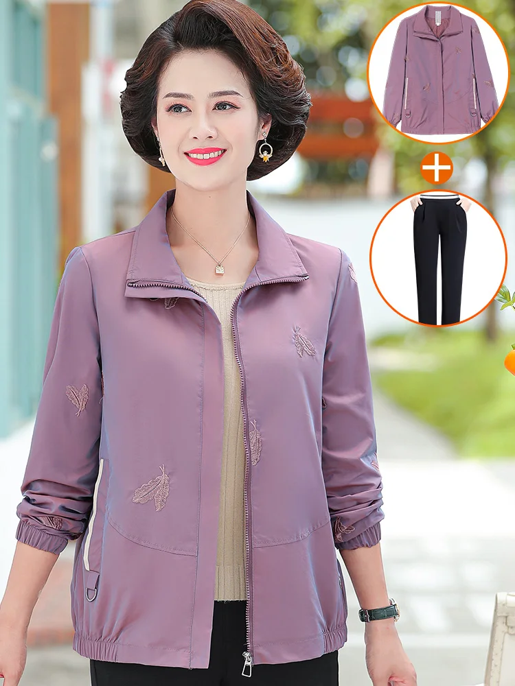 

Stylish Short Jacket Autumn Clothes for Middle-Aged Mothers Trendy Top New 2026 Women's Spring Autumn Coat Casual Fashion