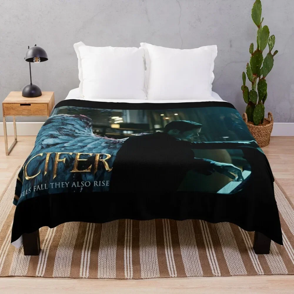 Lucifer Piano Wings Throw Blanket Bed covers Beach For Baby Soft Plush Plaid Blankets