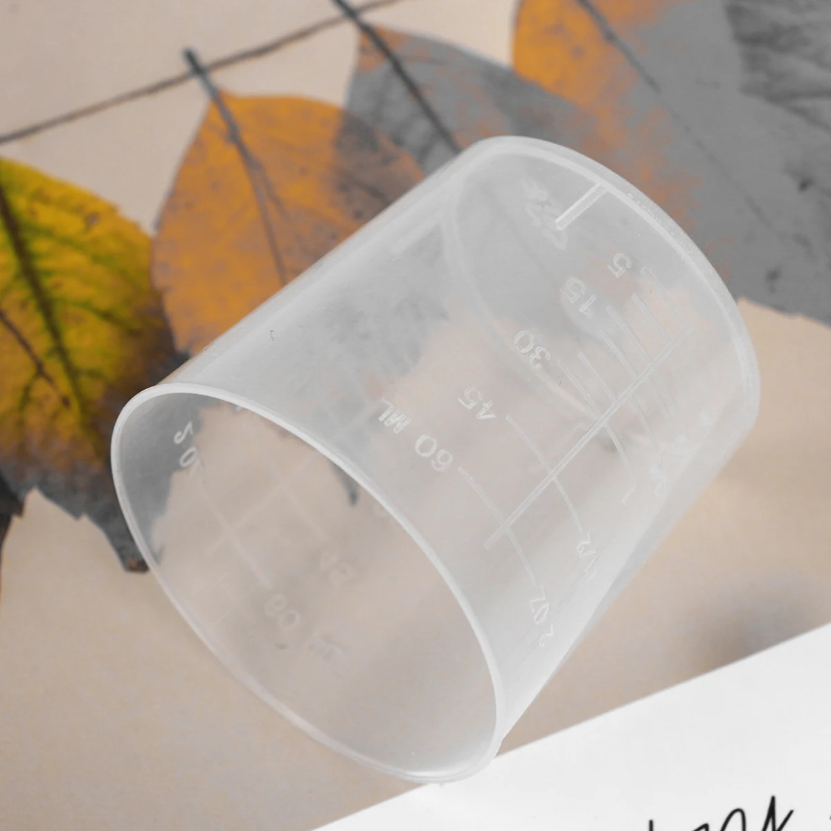 

40 Pcs Measuring Cup Transparent Plastic Graduated Cups Laboratory Kitchen DIY Projects Resin Paint Mixing Pouring