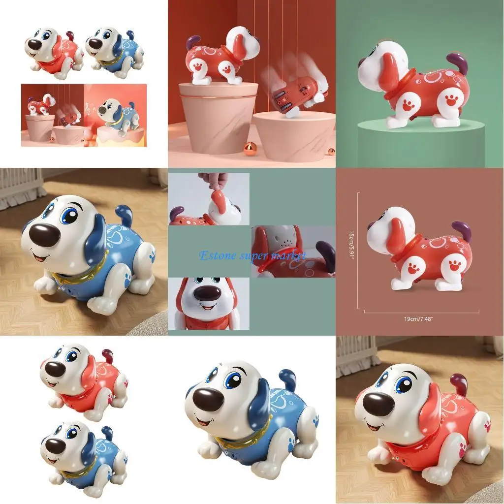 

090B Электронная игрушка для танцев собак Детская игрушка с интеллектуальным предотвращением препятствий