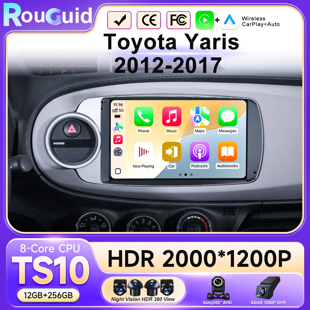 

Car Android GPS Navigation For Toyota Yaris 2012 2013 2014 2015 2016 2017 general for LHD / RHD Auto Radio Multimidia Player DVD