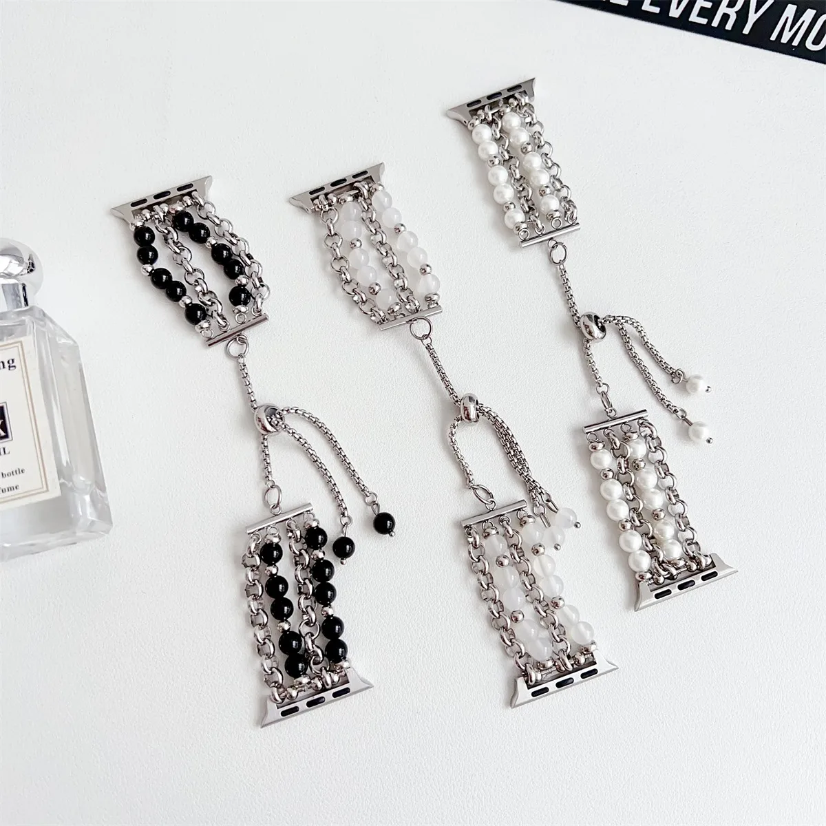 Correa de reloj de acero inoxidable para iWatch Series 10/9/8/7/6/5, correa de reloj de pulsera de moda de 42/44/45/46/49 mm, 38/40/41 mm_voghion.com