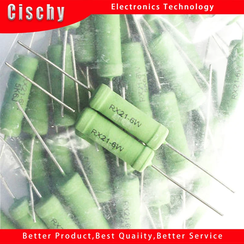 

10 шт./лот RX1-6W RX1 r RX21 RX21-6W R10 10oHM RX21 6w 10rj 5%