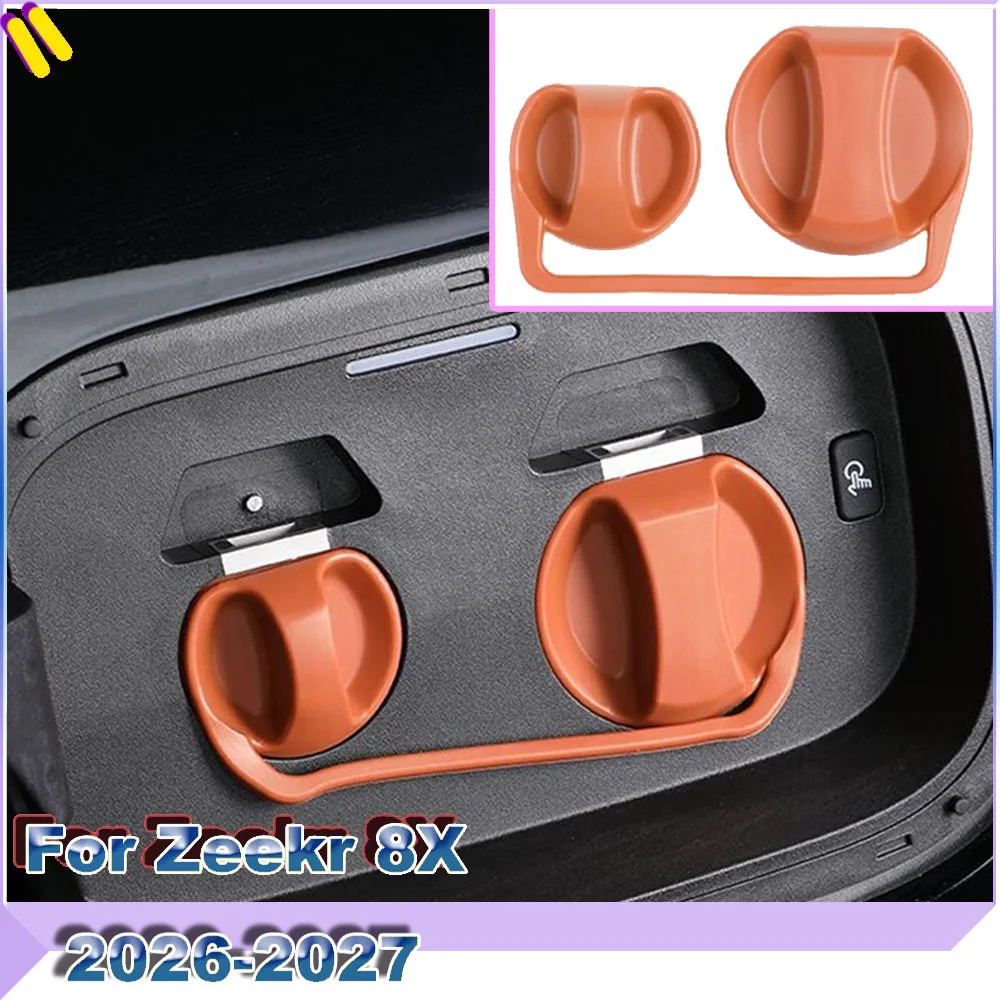 Car Charging Port Silicone Integrated Protective Cover Waterproof Anti-dust Cap For Zeekr 8X 2026-2027 Interior Modification
