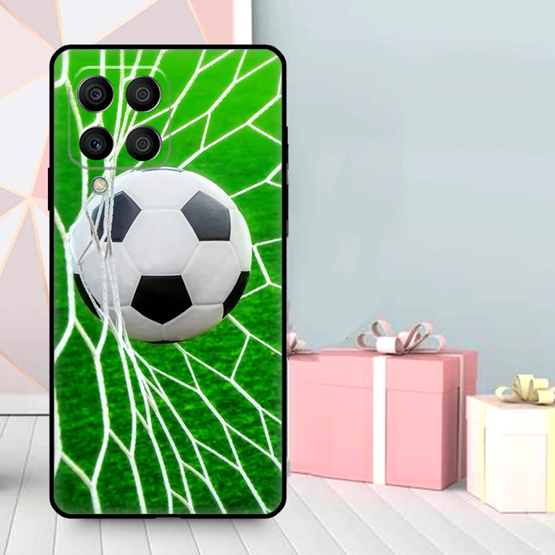 Football Soccer Ball Case For Samsung Galaxy M16 M31 M21 M13 M33 M53 M15 M35 M55 M36 M56 M12 M32 M52 M14 M34 M54