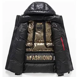 Goose Down Jacket Men Luxury Puffer Jacket Man With Hood Short Puffer Coat Women High Quality Down Coat Men 2023 Winter New