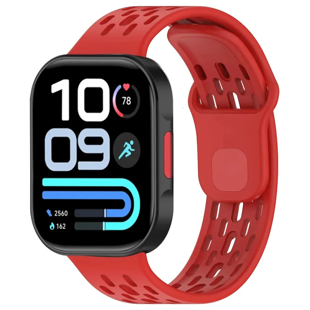 Sport-Silikonarmband für Redmi Watch 6 Active-6 Lite/6 5 4 Atmungsaktiver Stil Verstellbares Armband für Xiaomi Mi Band 10-9-8 Pro – Detail 5