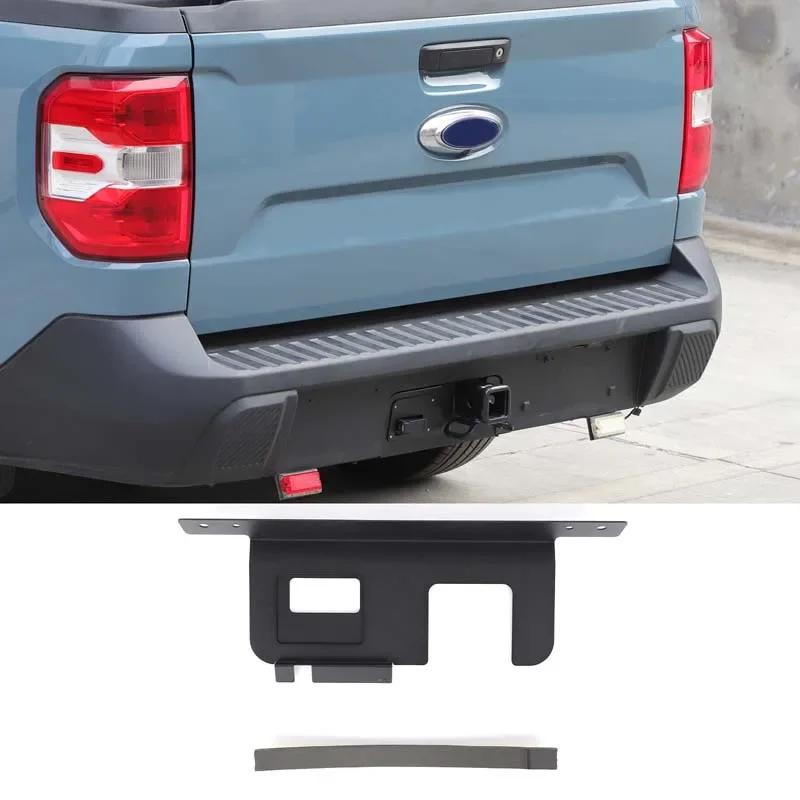 For Ford Maverick 2022-2025+ Aluminum Alloy Black car rear bumper side dust cover decorative sticker car exterior accessories