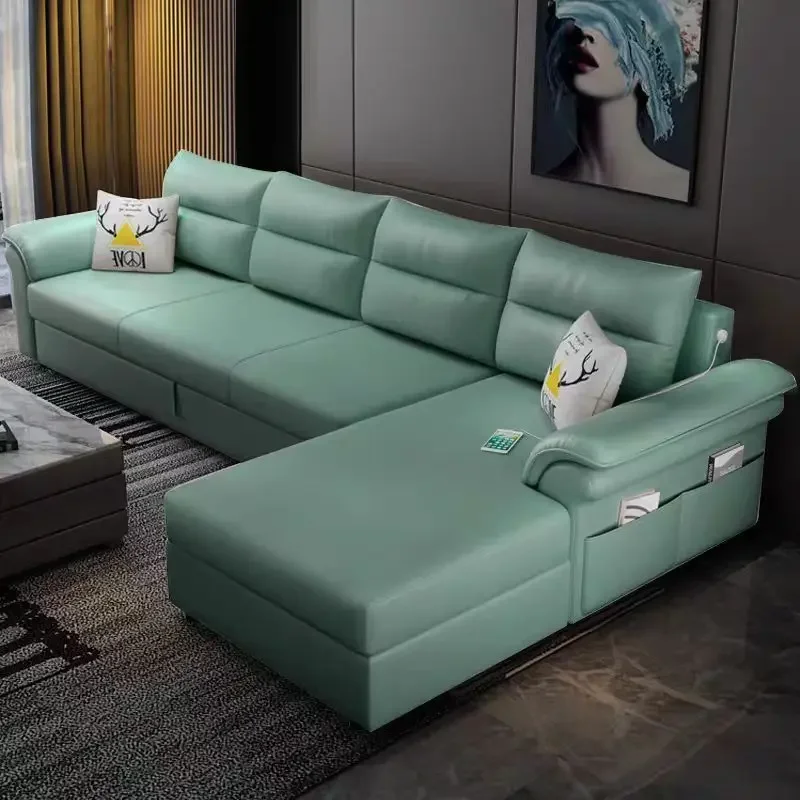 Lounge Design L Shaped Modern Pull Out Sofa Bed Folding Cum Bed With Storage Foldable European Sofa Beds With Storage