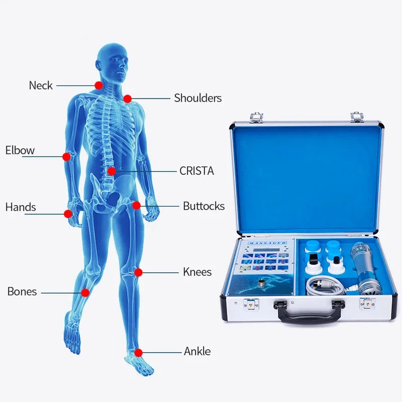 Portable Shockwave Therapy Machine ED Electromagnetic Extracorporeal Shock Wave Spa Relaxation 2024 Latest Pain Relief Equipment