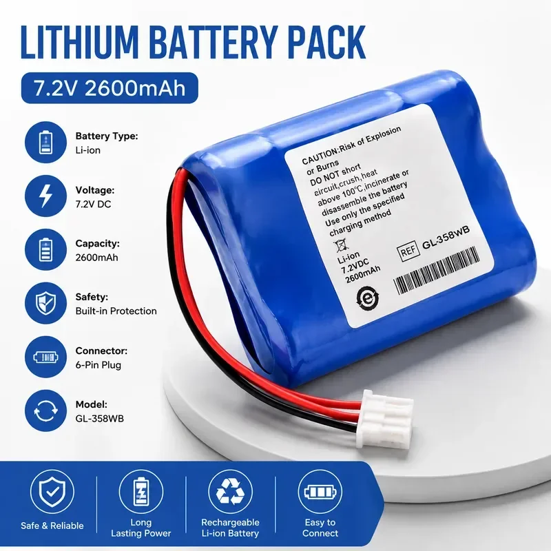 [New] Rechargeable Lithium Battery for DJI GL358WB 7.2V 2600mAh Genie 3