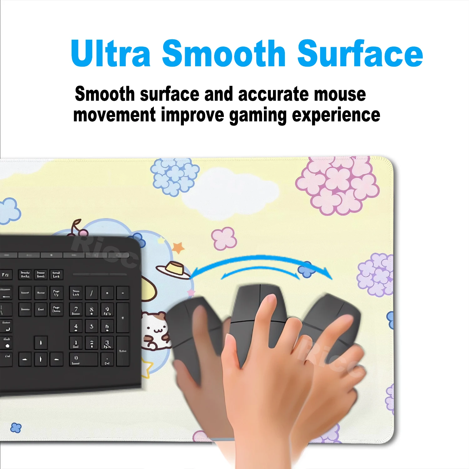 Kawaii Yellow Puppy Mouse Pad Pompompurin Desk Mat XXL Cartoon Anime Gamer Cabinet Mousepad Laptop Keyboard Rug Office PC Mats