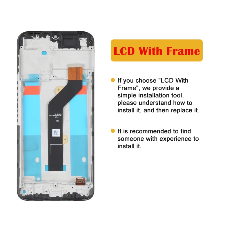 LCD Display Touch Screen Digitizer Assembly Replacement Parts, for Tecno Spark 7, KF6m, KF6h, KF6n, PR651, KF6k, 6.5\