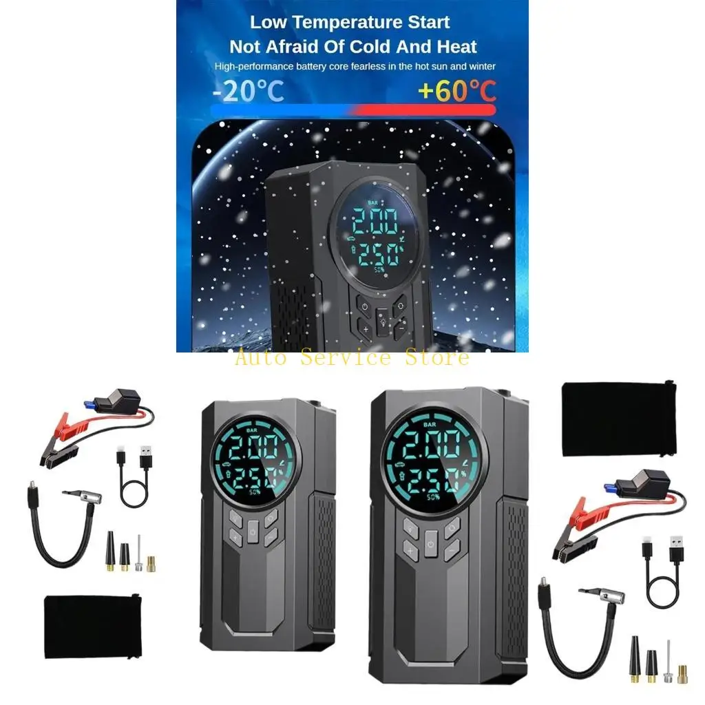 

462A Автосом с цифровым датчиком давления 150 фунтов на квадратный дюйм Инфтатор шин 12 В.