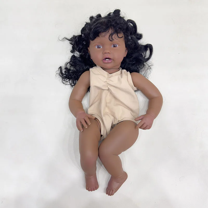 24inch Lottie Lifelike Reborn Doll Kit Painted Doll Kit Unfinished Doll Parts with Hand Rooted Hair