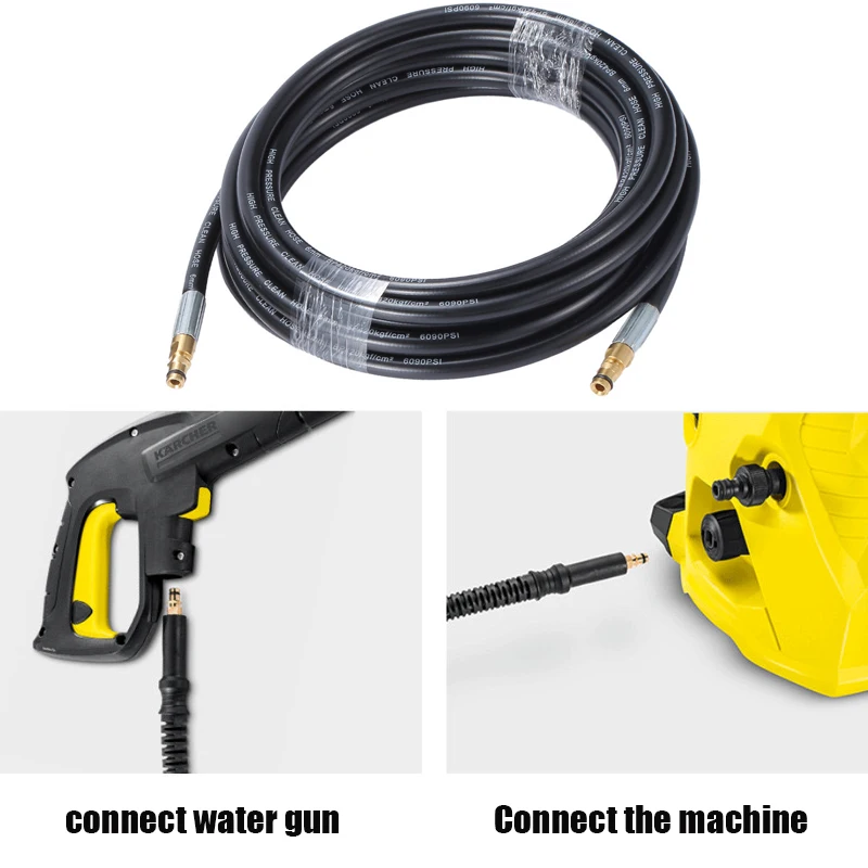 6M-20M Hogedrukreiniger Slang Snoer Auto Wasmachine Water Reiniging Verlengslang Connector Voor Karcher K2 K3 K4 K5 K7 Wastafel