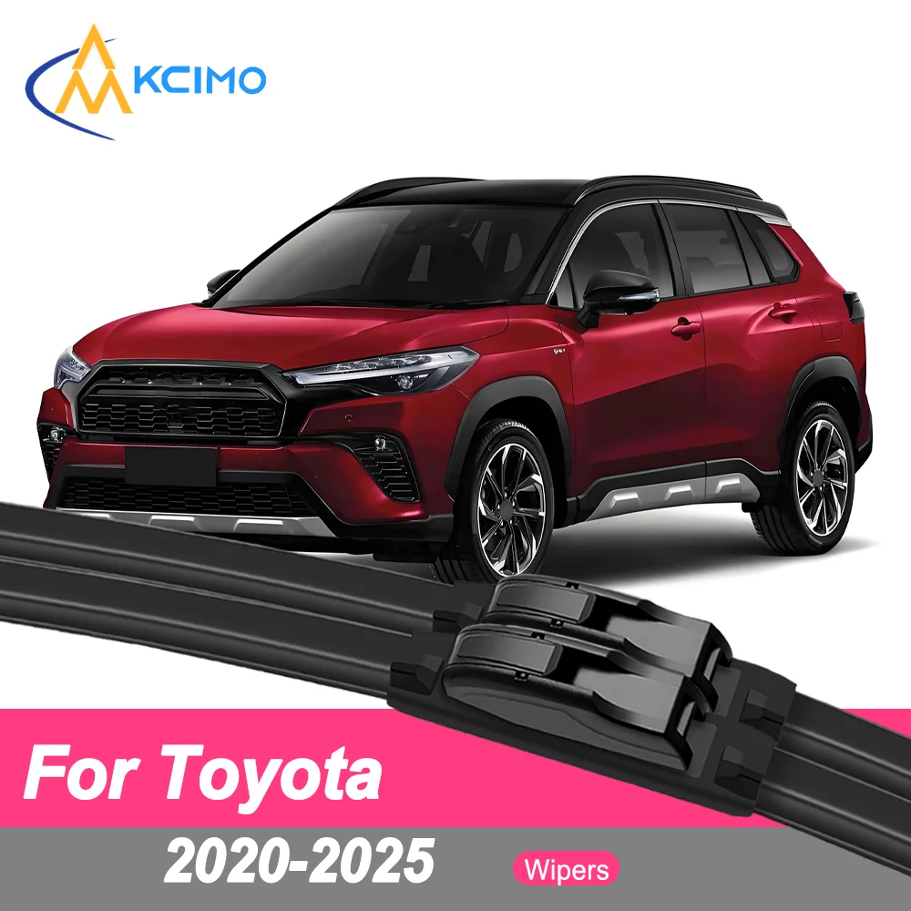 

Premium Rubber Durable Silent Windshield Wiper Blades 2pcs for Toyota Corolla Cross XG10 2020-2025 Frontlander Cross