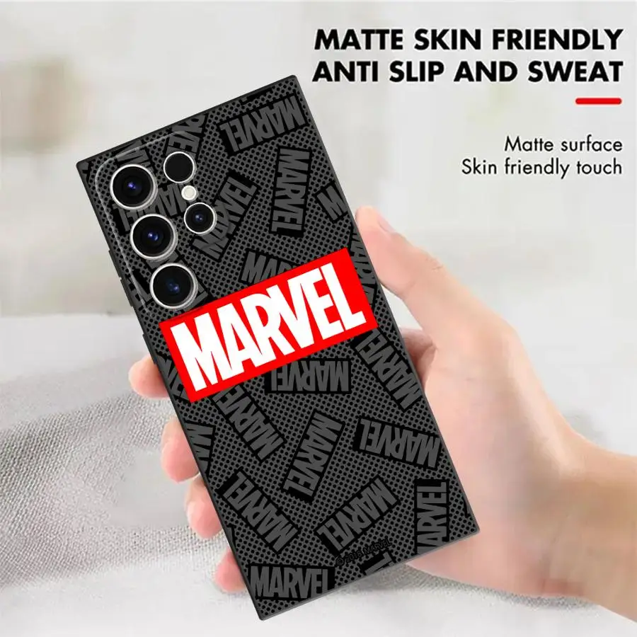 Marvel Logo Phone Case for Samsung Galaxy S21 FE S20 S23 Ultra S22 Plus S21 5G S24 S25 Ultra S20 TPU Soft Back Cover