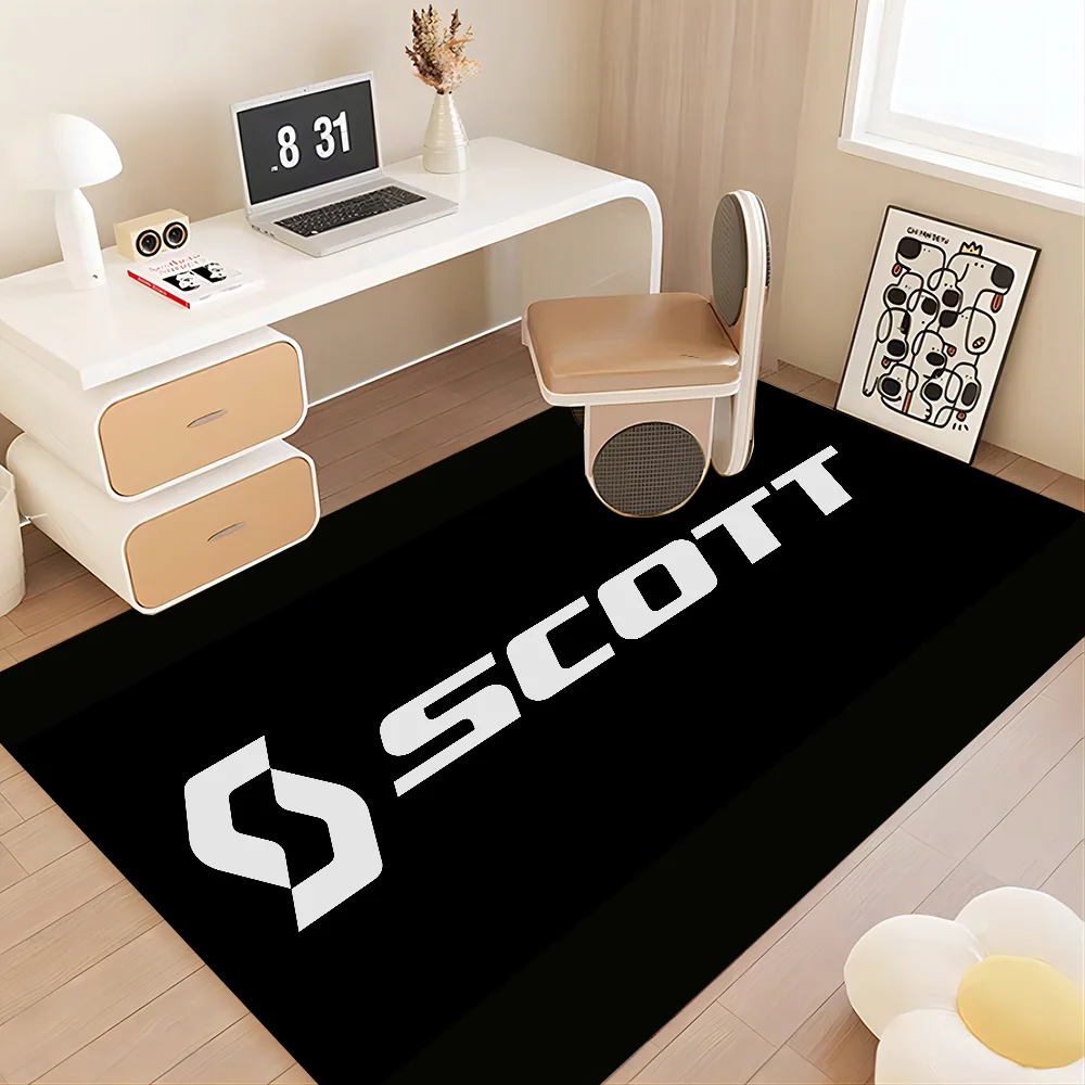 

S-Scottttt Bike Logo Bathroom Mat Non-Slip Laundry Room Mat Laundry Decor Balcony Child Living Room Toilet Rug