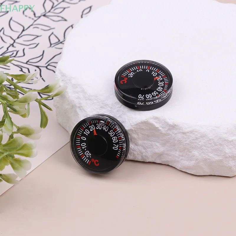 1Pc -20~70°C 27MM Round Square High Accuracy Temperature Meter for Indoor Outdoor Wall Greenhouse Home Thermometer