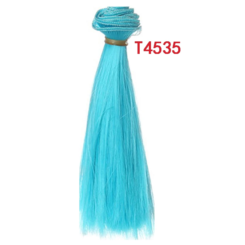 5 cm, 15 cm, 25 cm, Schwarz, Gold, Braun, Khaki, Weiß, Grau, kurzes, glattes Puppenhaar für Stirn, Pony, Puppenhaare