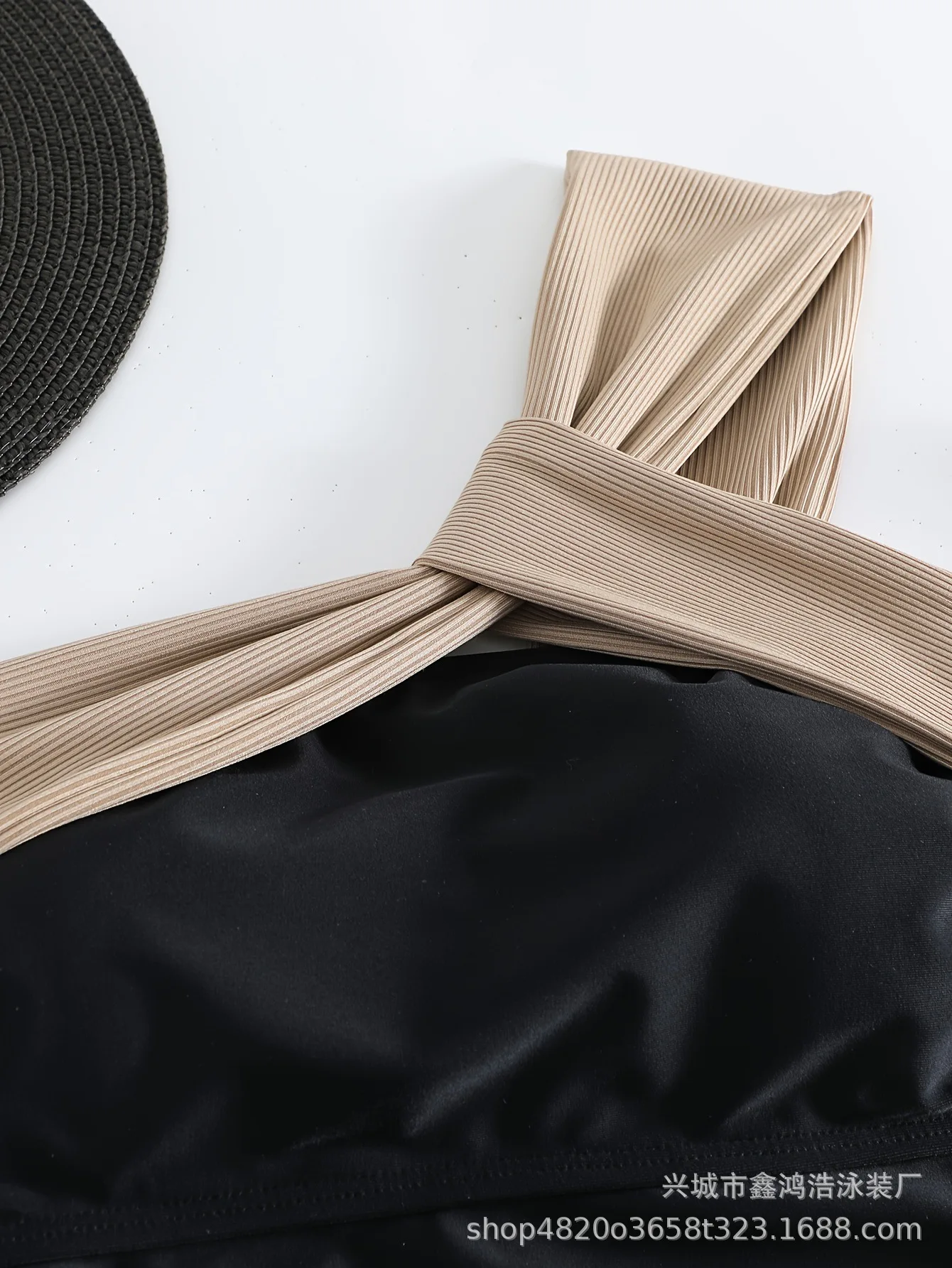 2026 Costume da bagno bikini monospalla a vita alta con controllo della pancia Costume da bagno sexy in due pezzi con copertura per pantaloncini da vacanza primaverili da spiaggia