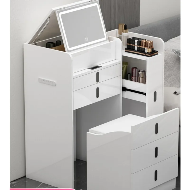 Dressing table, bedroom, modern and minimalist makeup table, makeup cabinet, flip over, multifunctional makeup table