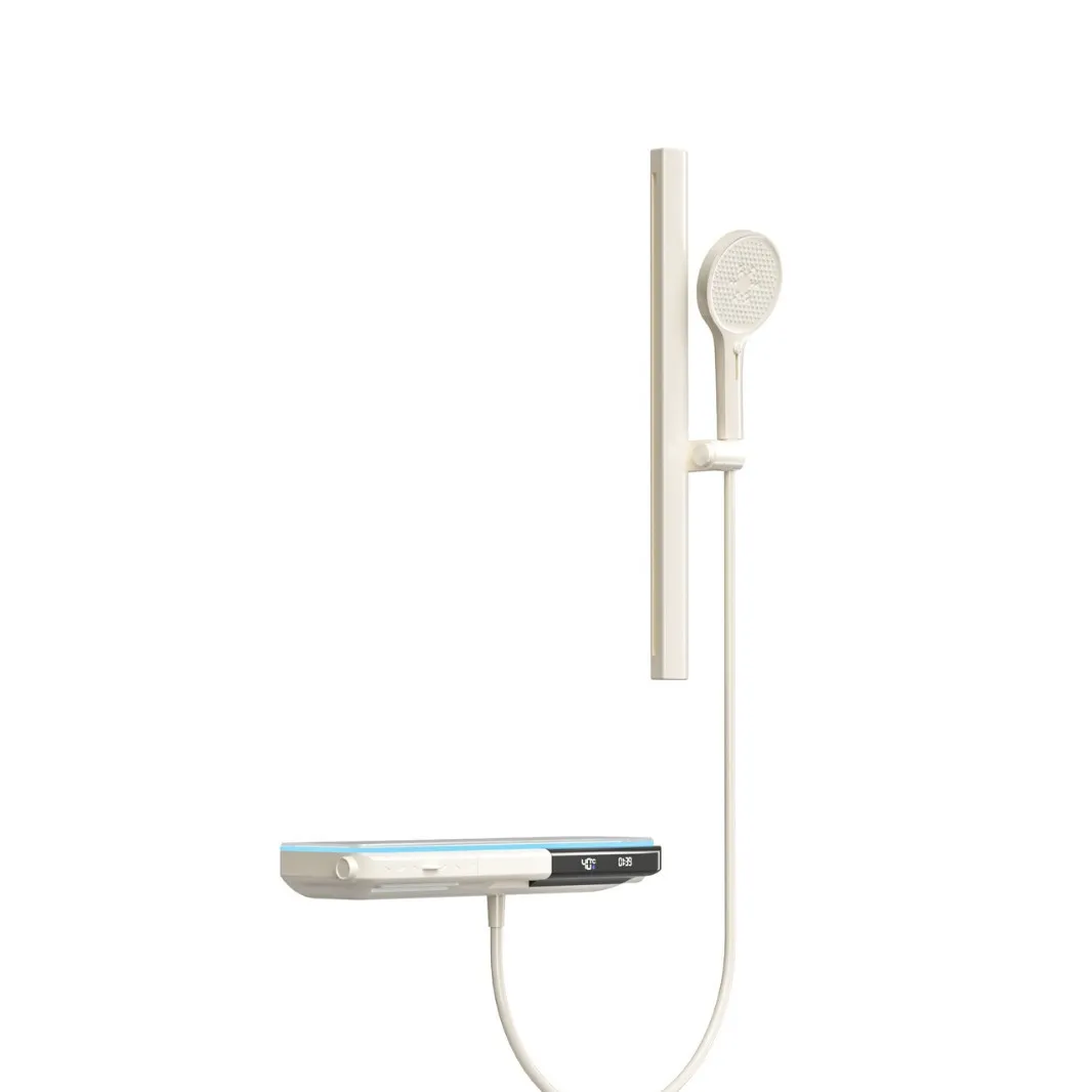 

Simple, Cream White, Gun Ash, Shower Set, Household, Smart, Constant Temperature