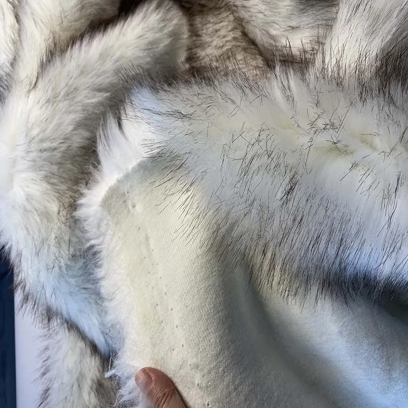 5cm pile tip dye faux fur fabric super dense fluffy soft luxurious wild animal fake Capelli finti garment accessories DIY sp6604