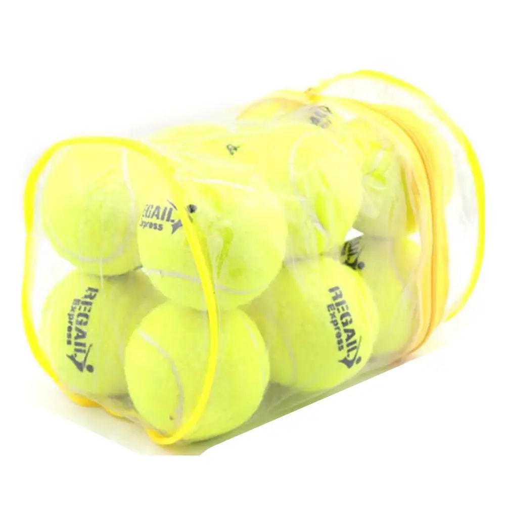 Tennis Balls 12 Pack Durable Pressurized Tennis Balls Training Tennis Balls High Bounce Practice Tennis Balls For Beginners