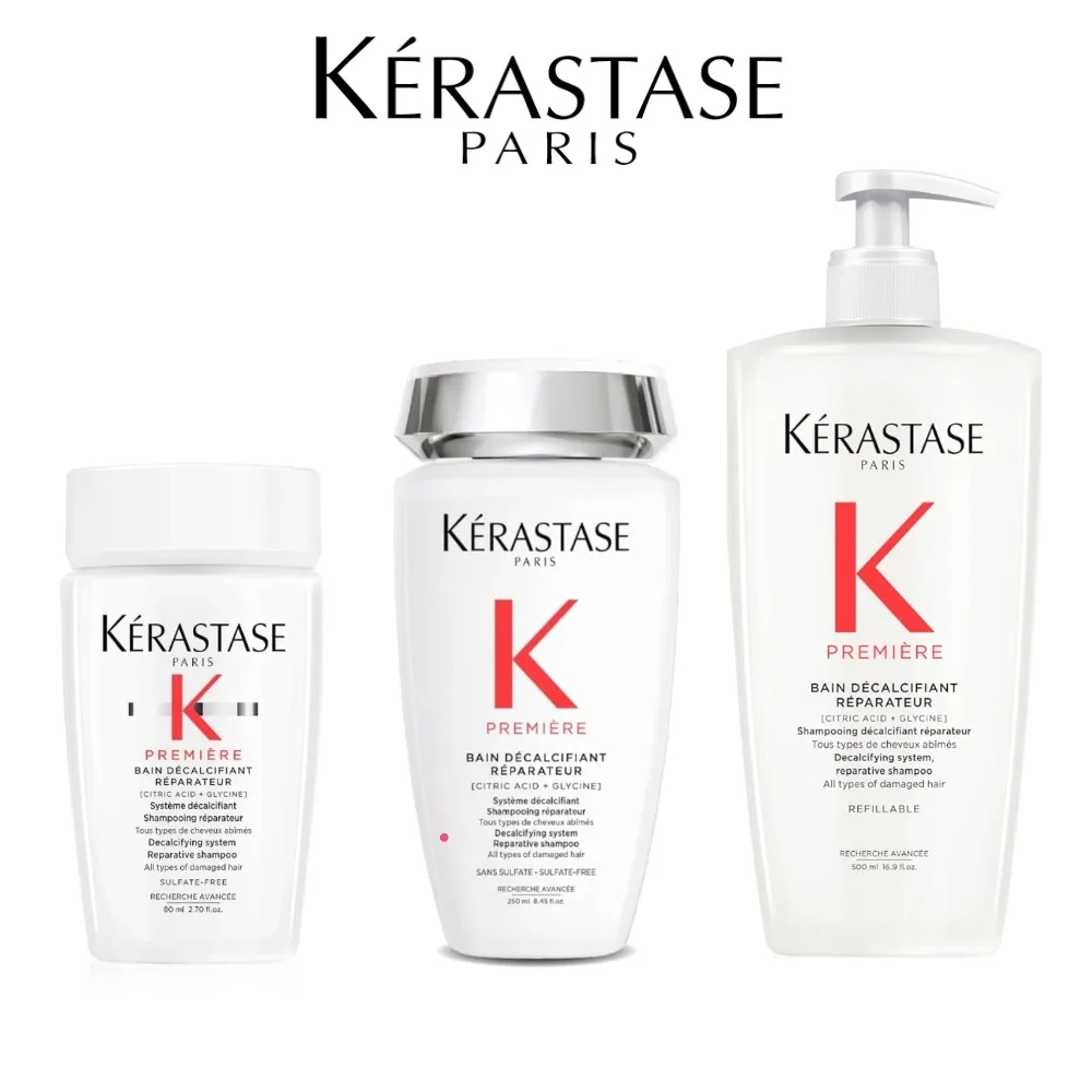 Kerastase Premiere Champú reparador para el cabello sin sulfato 80 ml/250 ml/500 ml, para todo tipo de cabello dañado, fortalece y suaviza