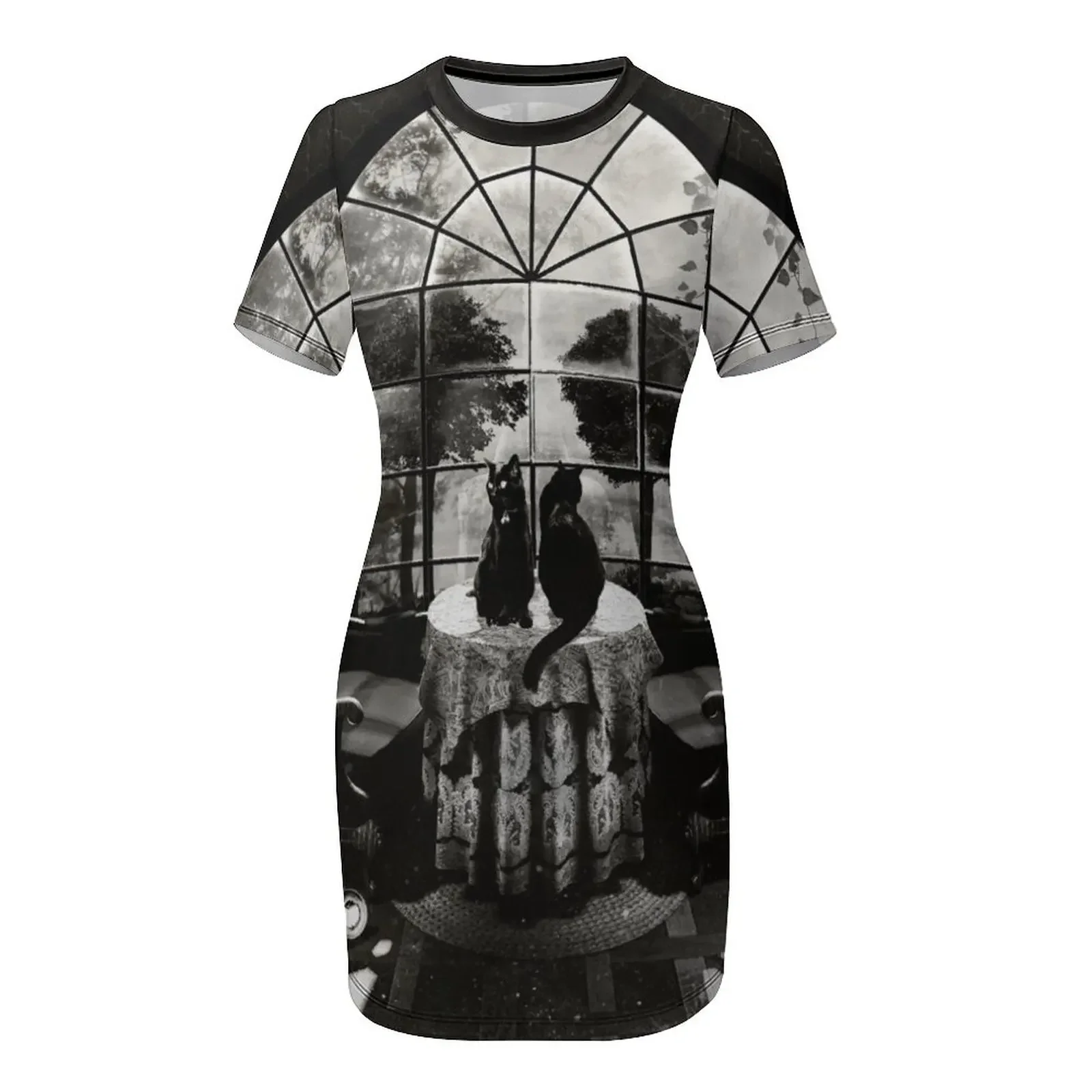 룸 스컬 반팔 드레스 여성 여름 여성 여름 드레스 여성 여름 점프수트 프롬 드레스 2025 드레스