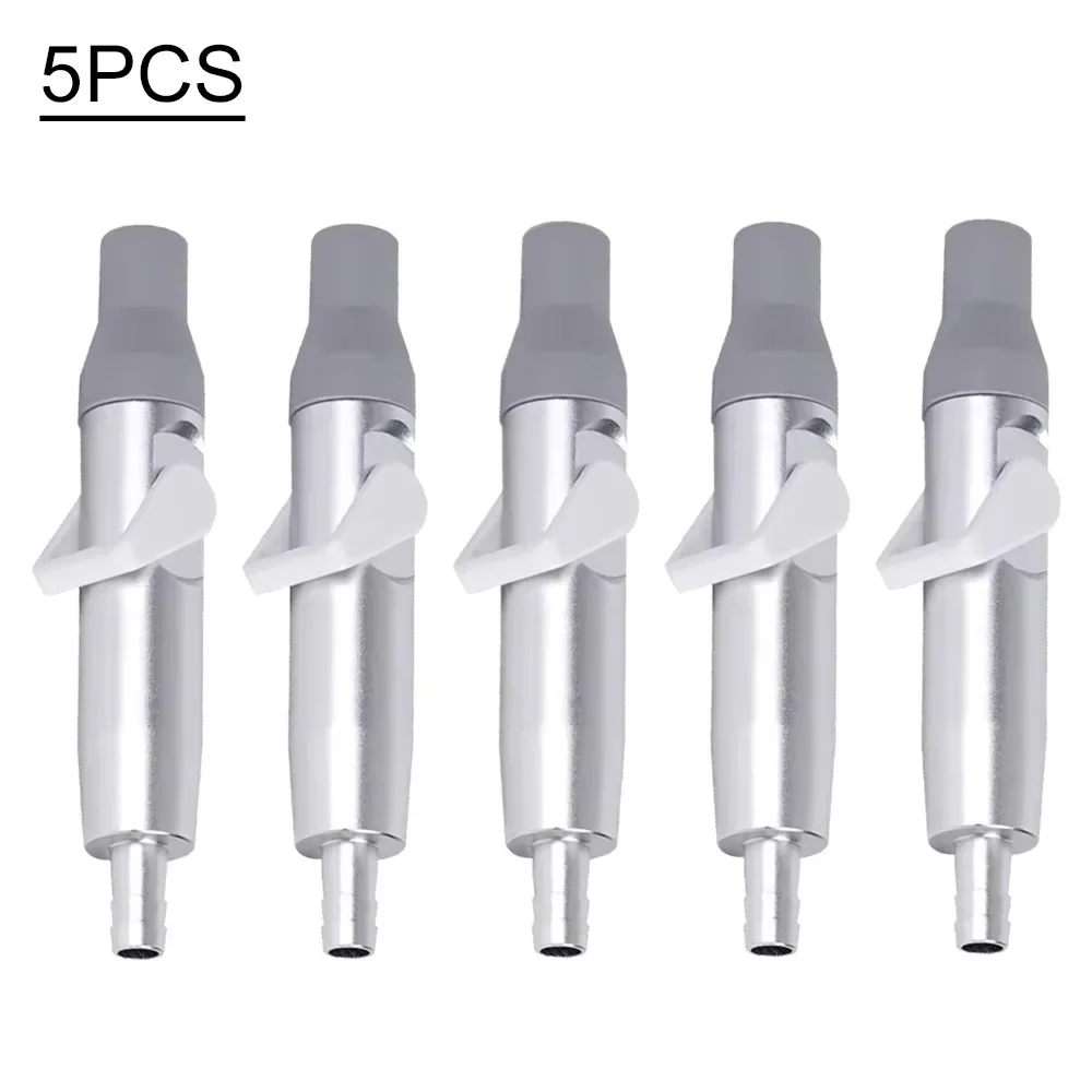 3PCS/5PCS Dental Weak Suction Handle Saliva Ejector with Valve Tip Adapter and Gray Silicone Cover