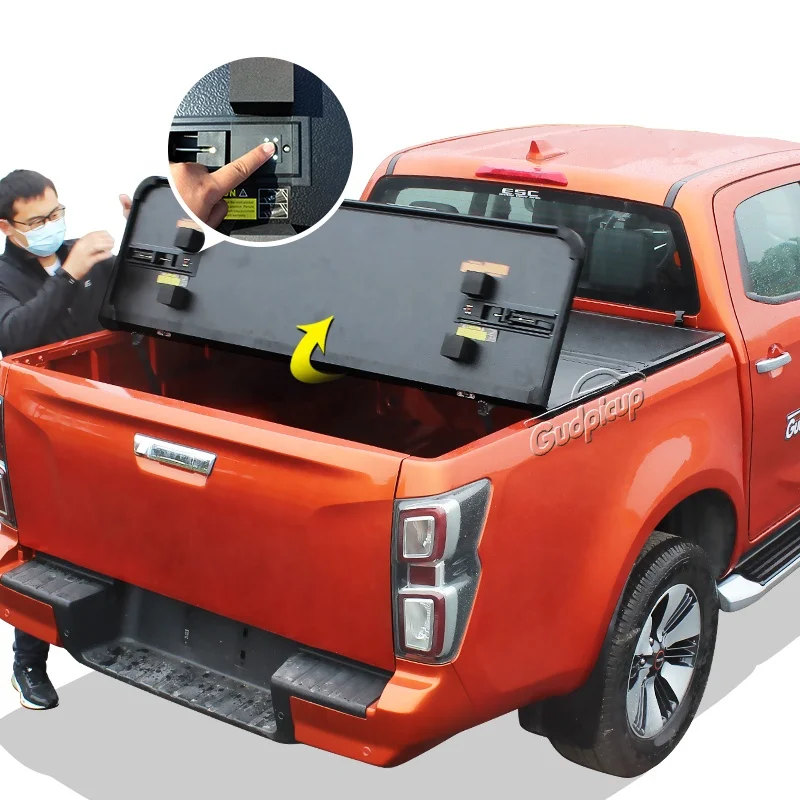 Benext Twarda, składana na trzy części aluminiowa pokrywa na korbę pickupa, wodoodporna, pasuje do Maverick 2007-2010, Hilux, Tundra, F150