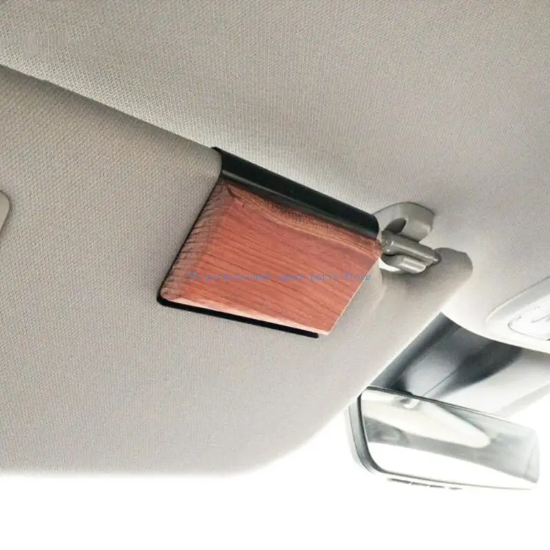 41XA Aluminum Car Air Freshener Clip Holder Firmly Attaches to Sun Visors Easy Adjustment without Scratch Design.