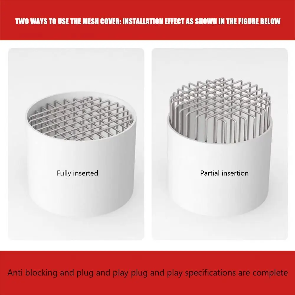 Stainless Steel Rooftop Gutter Guard Strainer Rain Pipe Cap Roof Floor Drain Balcony Drainage Ditch Anti-Blocking Mesh Cover