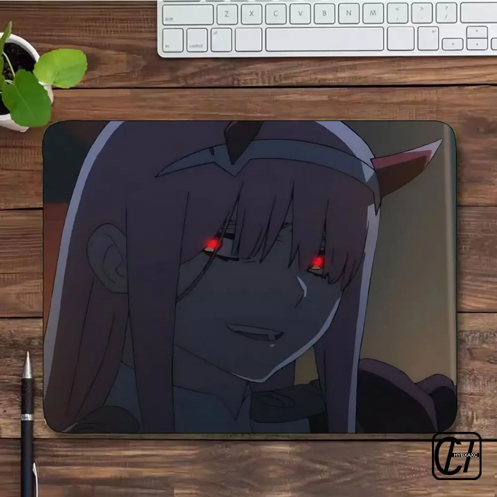 Pretty Anime Girl 02 small Mousepad Non-slip Computer Game Desk Mat Accessories Zero Two Darling in The FranXX Table Pad XAXC