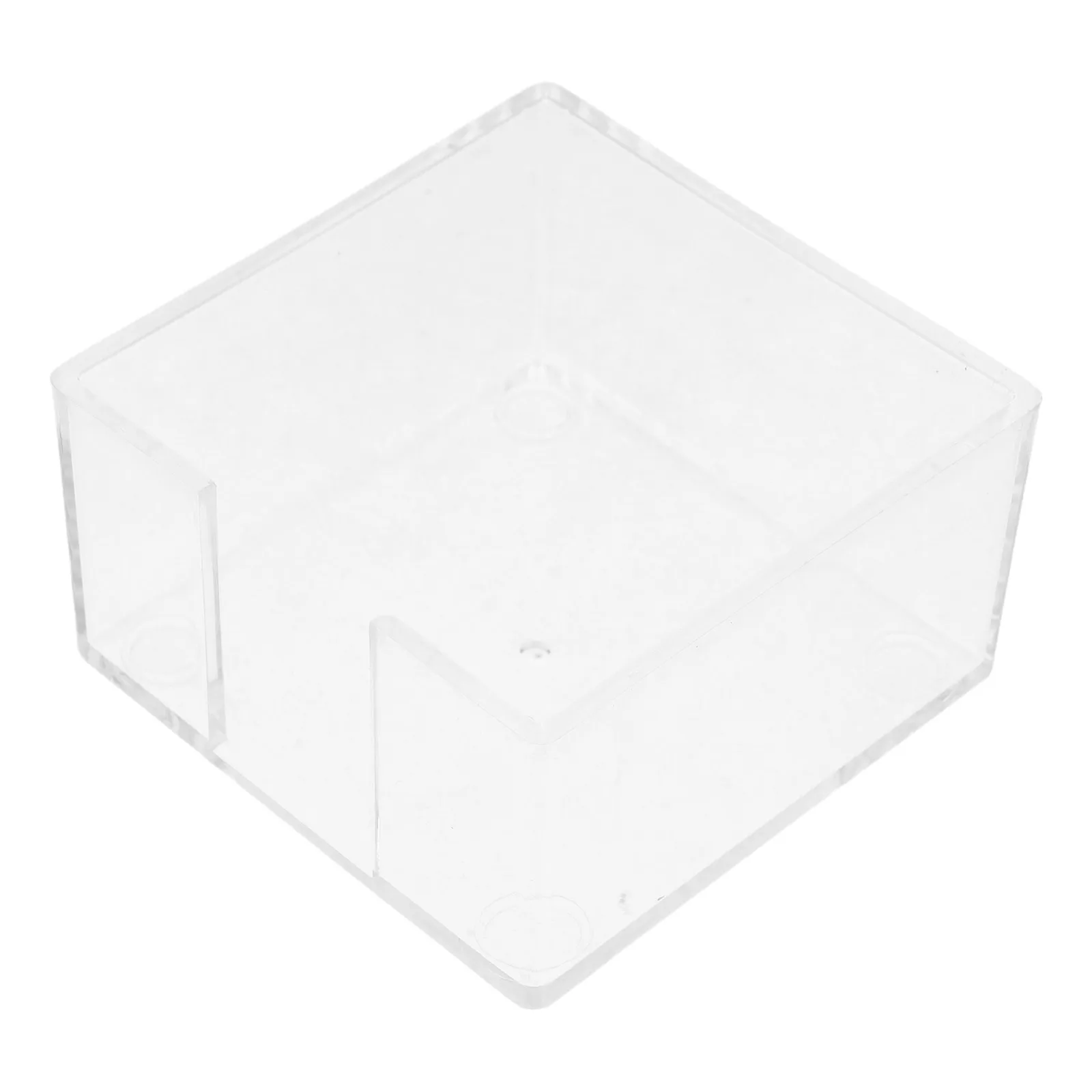 

Transparent Acrylic Holder Crystal Clear Desk Organizer for Note Pads Memo Pad Dispenser Office School