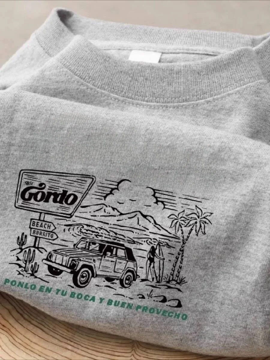 تي شيرت رجالي من القطن الخالص بأكمام قصيرة نصف كم بدون علامة ماركة أمريكية عصرية ملابس صيفية غير رسمية زي عرض أزياء عرقي