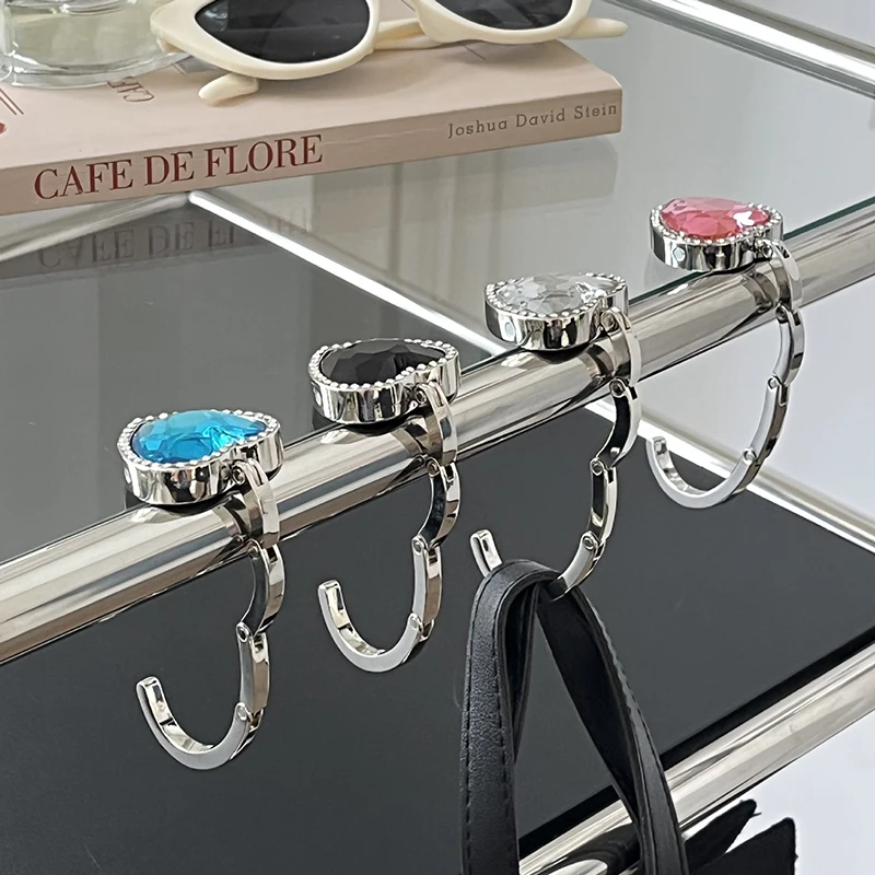 

Magic Traceless Gem Hook Invisible Metal Hook Creative Bearing Strong Table Hanging Package Multi-Color Optional Folding Hook