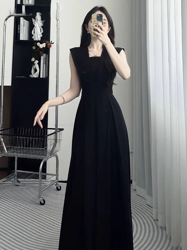 

2025 Summer New Hepburn Sle Women's One-Piece Pants High Waist Slim Fit Svel Wide Leg Pants Polyester Fiber D704