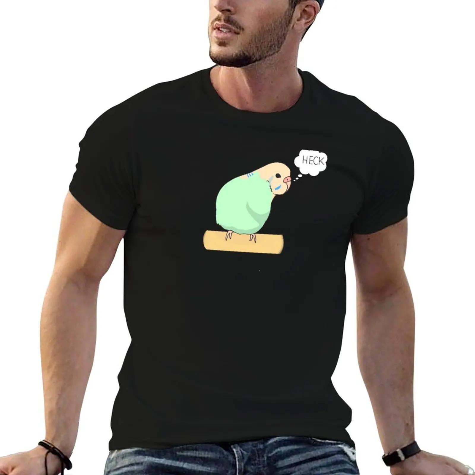 

Heckin Bamboozled Birb / Budgie T-Shirt t shirt man casual t shirt man cotton g man t shirts for men T-shirt